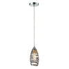 Twister 5'' Wide 1-Light Mini Pendant - Polished Chrome