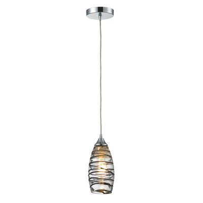 Twister 5'' Wide 1-Light Mini Pendant - Polished Chrome