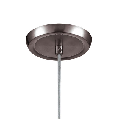 Verona 5'' Wide 1-Light Mini Pendant - Satin Nickel with Snow White Glass