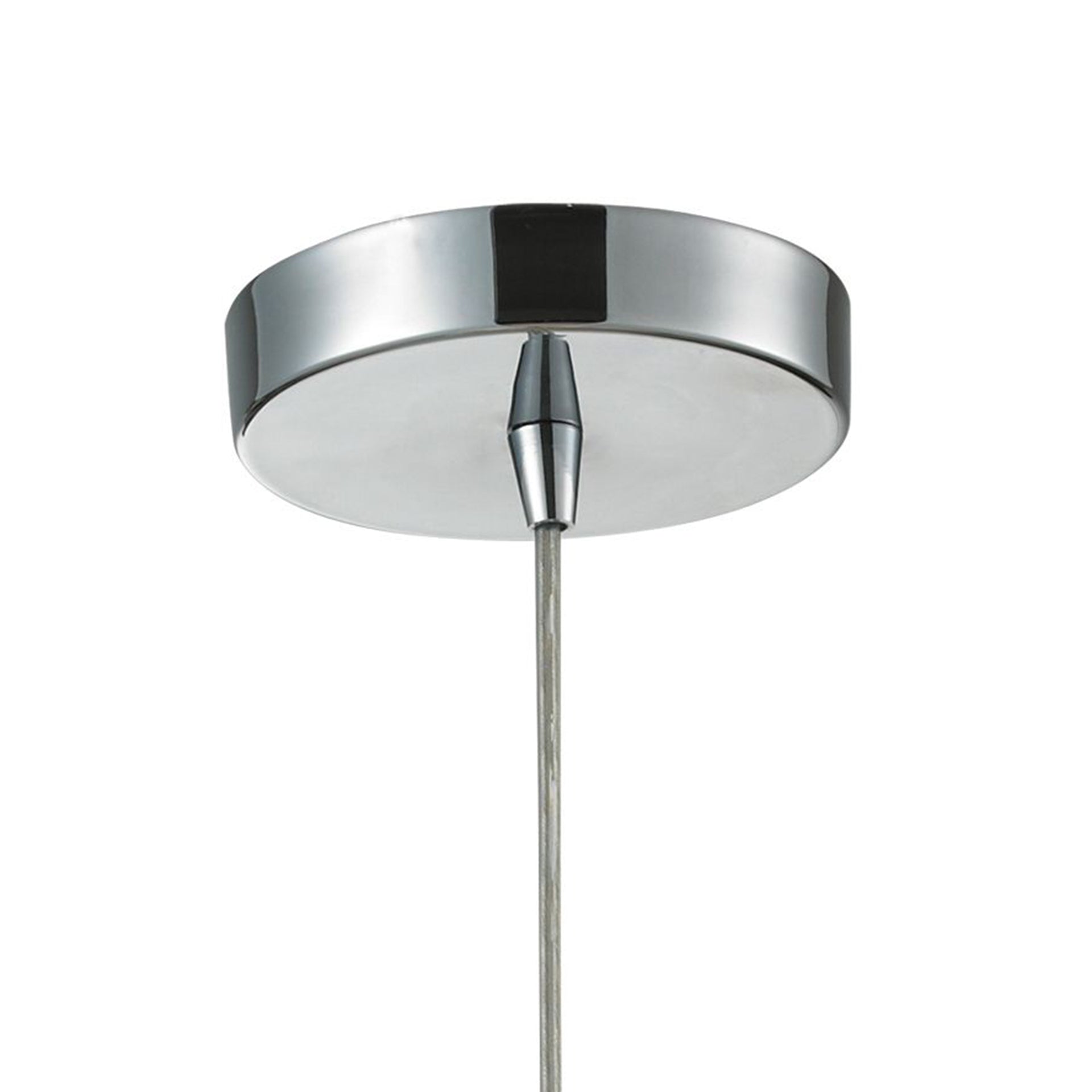 Watersphere 10'' Wide 1-Light Mini Pendant - Polished Chrome with Amber