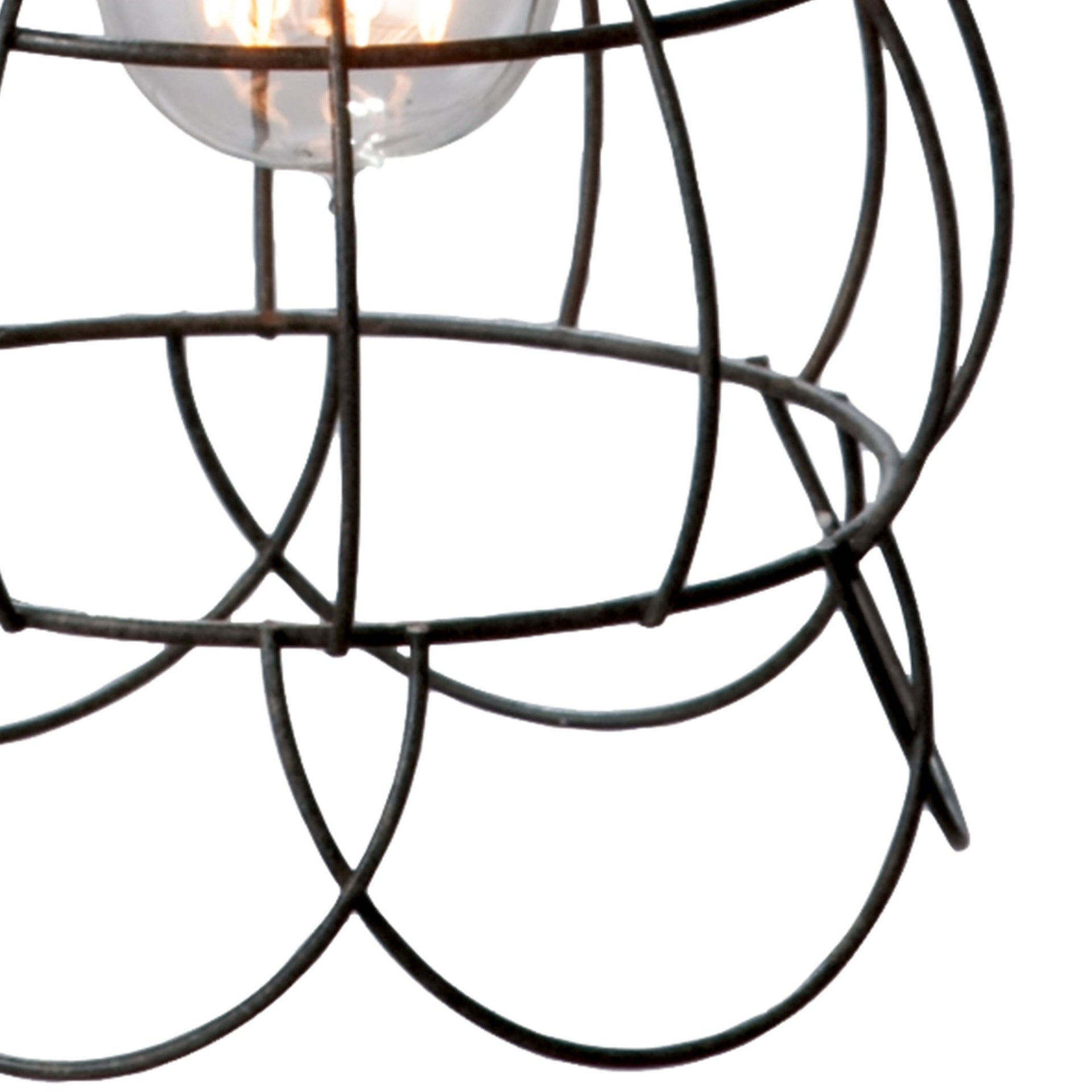 Wire 6'' Wide 1-Light Mini Pendant - Oil Rubbed Bronze