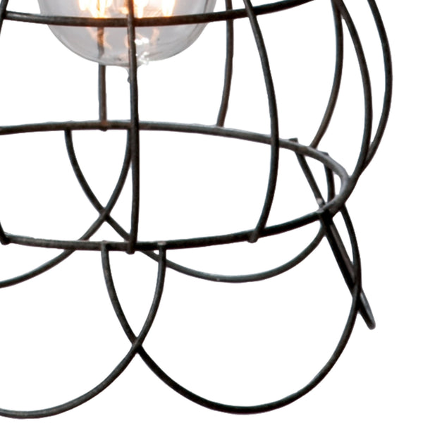 Wire 6'' Wide 1-Light Mini Pendant - Oil Rubbed Bronze