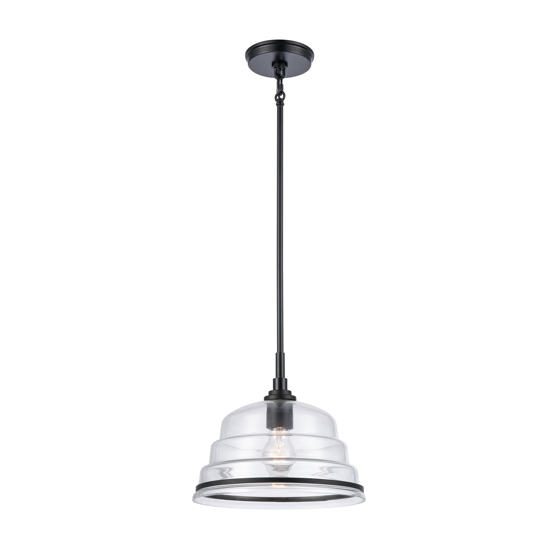 Boyer 11'' Wide 1-Light Mini Pendant - Matte Black
