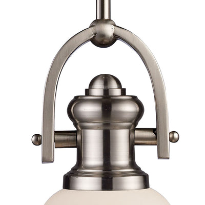 Brooksdale 5'' Wide 1-Light Mini Pendant - Satin Nickel