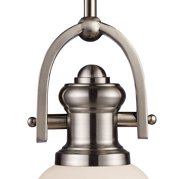 Brooksdale 5'' Wide 1-Light Mini Pendant - Satin Nickel