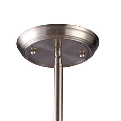 Chadwick 13'' Wide 1-Light Pendant - Satin Nickel with Gloss White