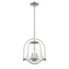 Connection 12'' Wide 2-Light Pendant - Satin Nickel
