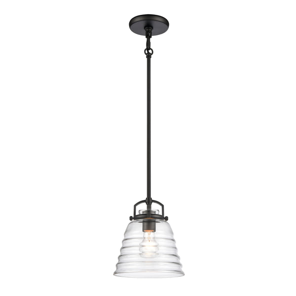 Current 8'' Wide 1-Light Mini Pendant - Matte Black