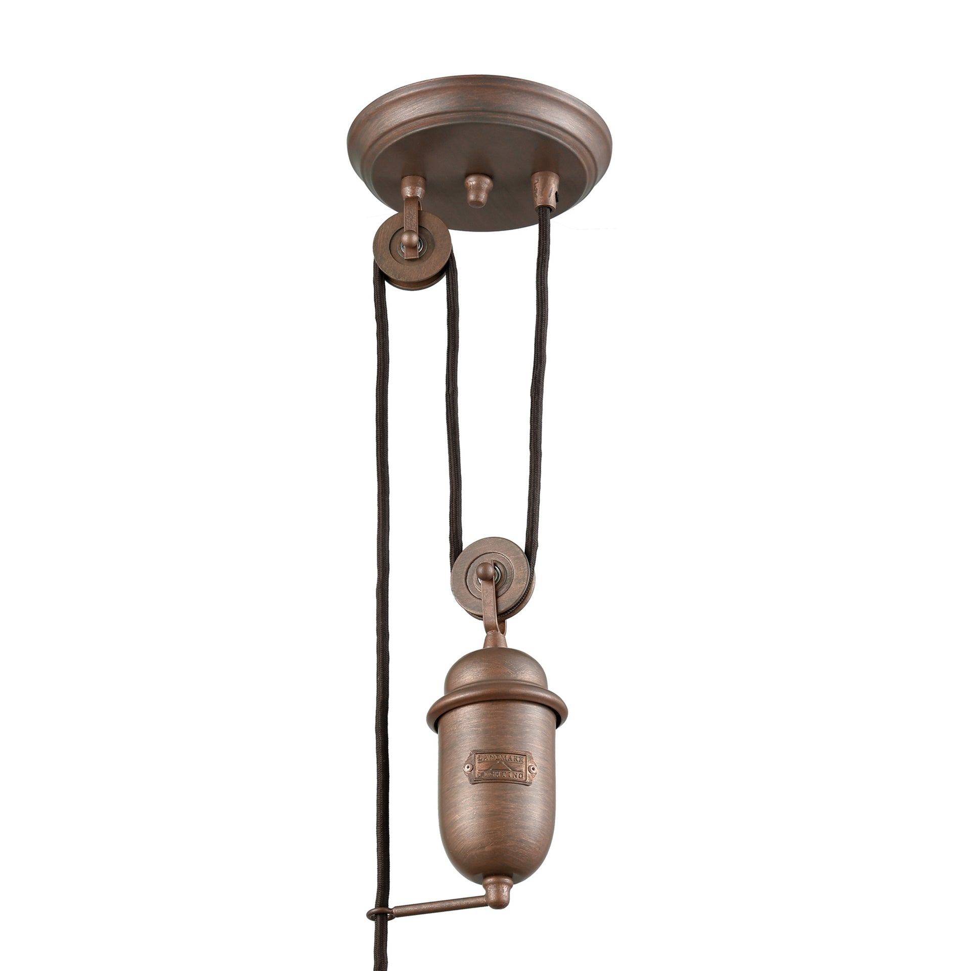 Farmhouse 14'' Wide 1-Light Pendant - Tarnished Brass