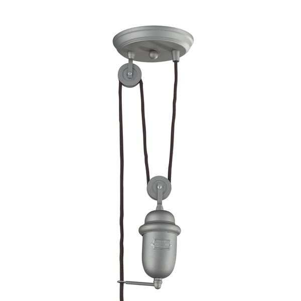 Farmhouse 14'' Wide 1-Light Pendant - Aged Pewter