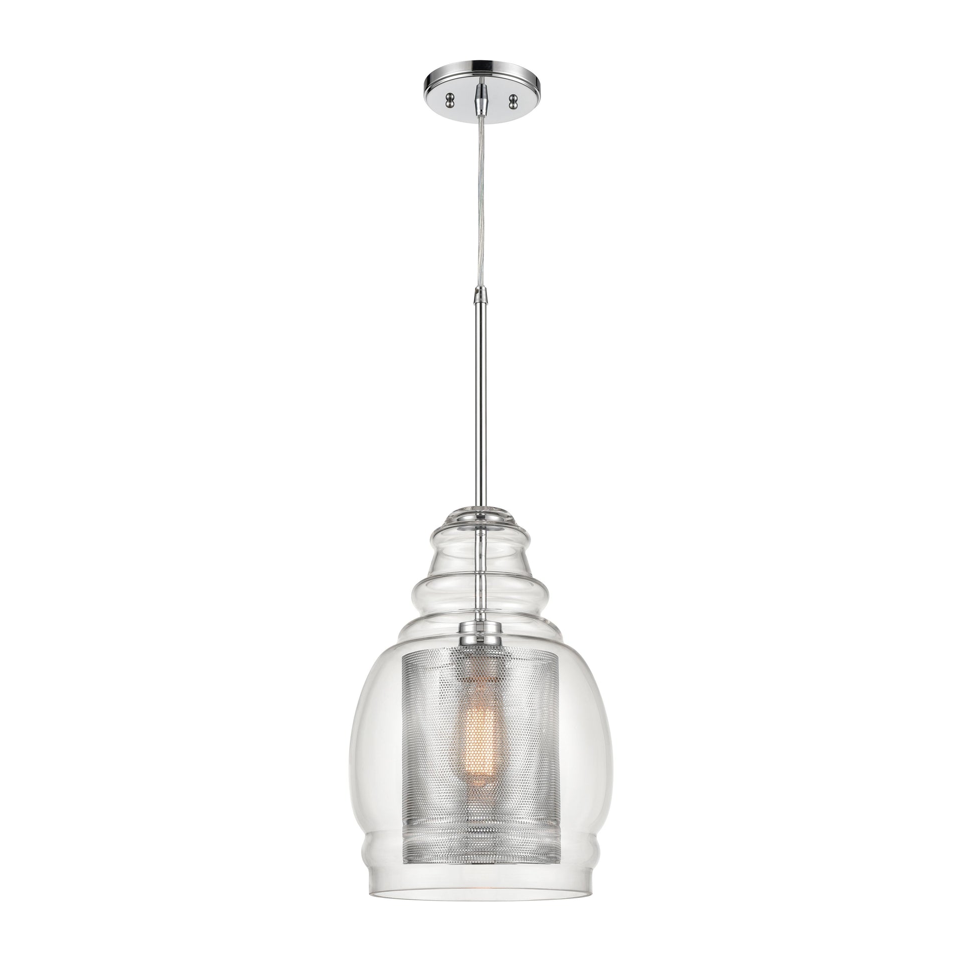 Herndon 11'' Wide 1-Light Pendant - Polished Chrome