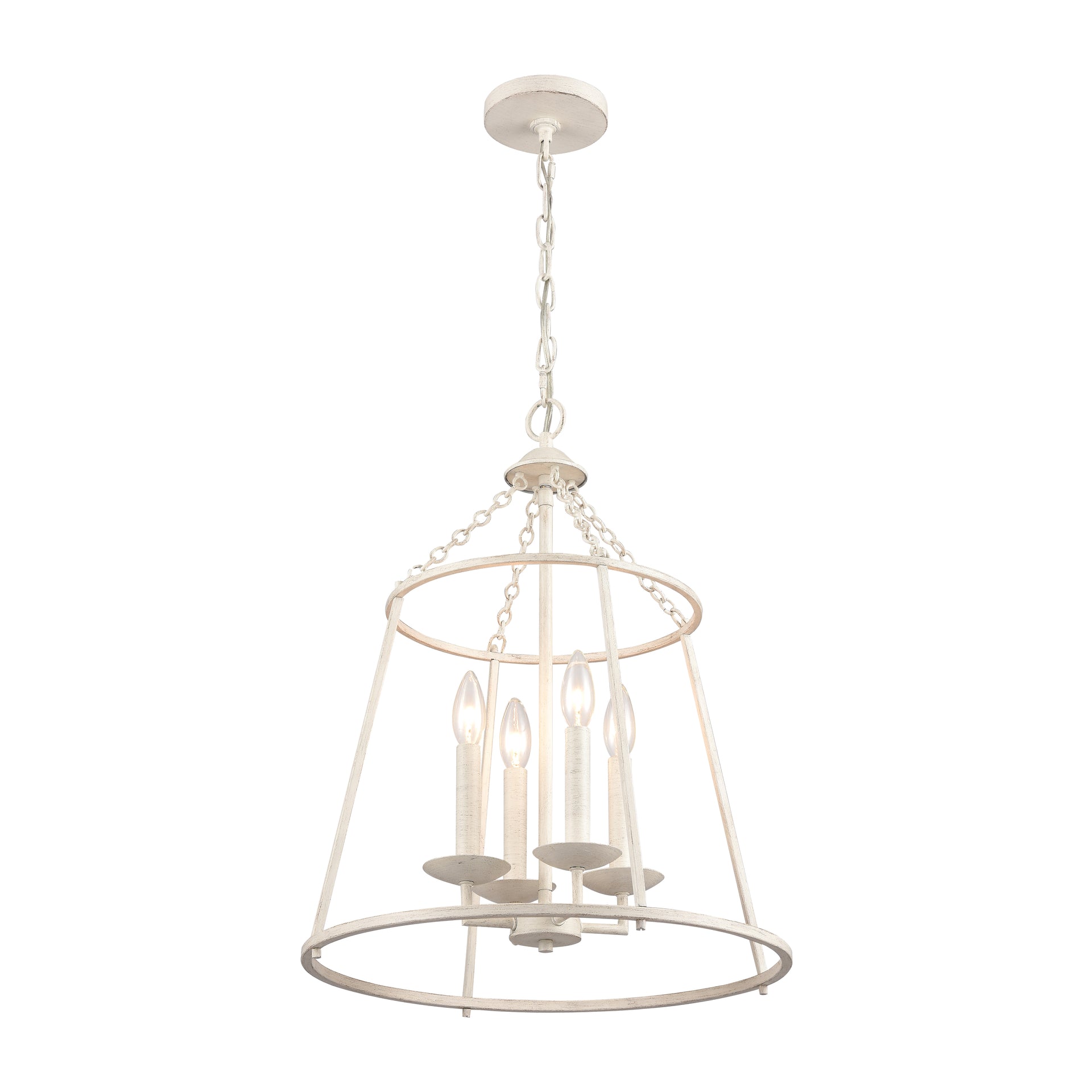 Joanie 17.25'' Wide 4-Light Pendant - Antique White