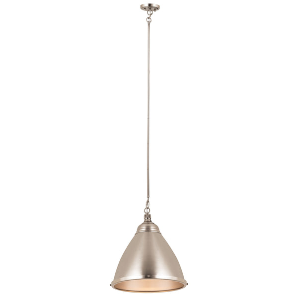 Katelyn 15'' Wide 1-Light Pendant - Brushed Steel