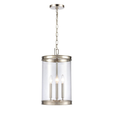 Mendoza 10.25'' Wide 3-Light Pendant - Polished Nickel
