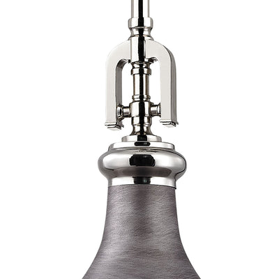Rutherford 15'' Wide 1-Light Pendant - Weathered Zinc