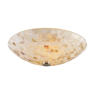 Capri 12'' Wide 2-Light Semi Flush Mount - Satin Nickel