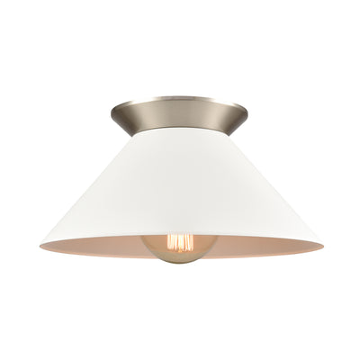 Cavendish 16'' Wide 1-Light Semi Flush Mount - Brushed Nickel