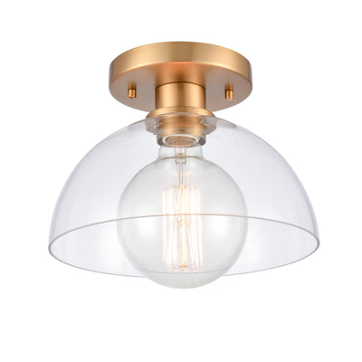 Julian 10'' Wide 1-Light Semi Flush Mount - Brushed Gold