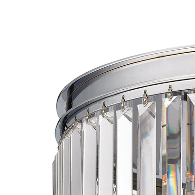 Palacial 19'' Wide 3-Light Semi Flush Mount - Polished Chrome