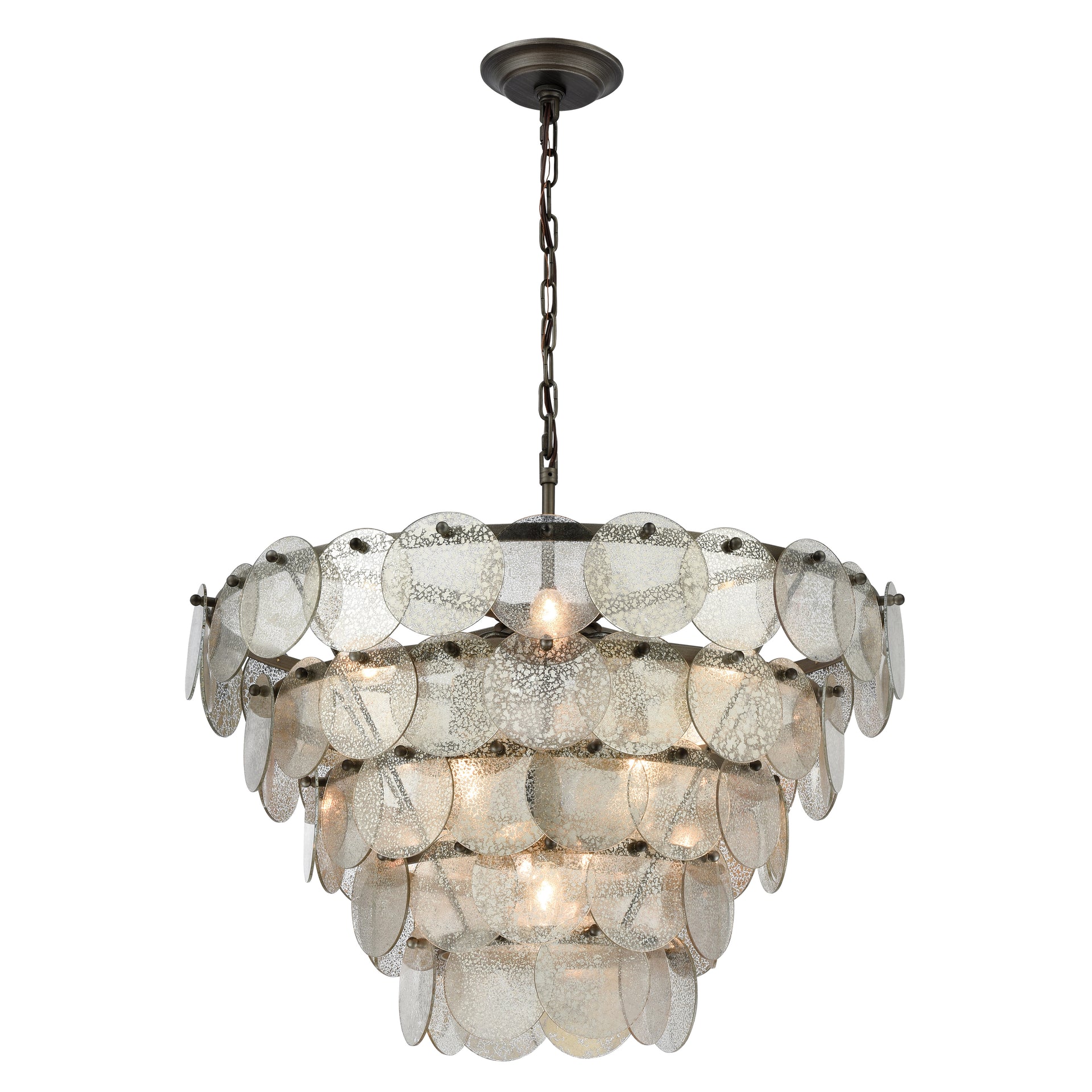 Airesse 25'' Wide 9-Light Chandelier - Brushed Slate