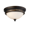 Georgia 13'' Wide 2-Light Flush Mount - Deep Rust