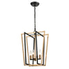 Bridgette 14'' Wide 4-Light Pendant - Matte Black