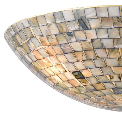 Capri 16'' Wide 3-Light Semi Flush Mount - Satin Nickel