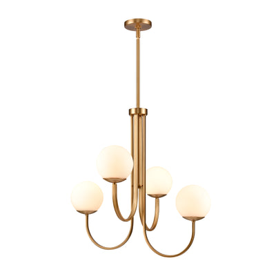 Caroline 26'' Wide 4-Light Chandelier - Brushed Gold