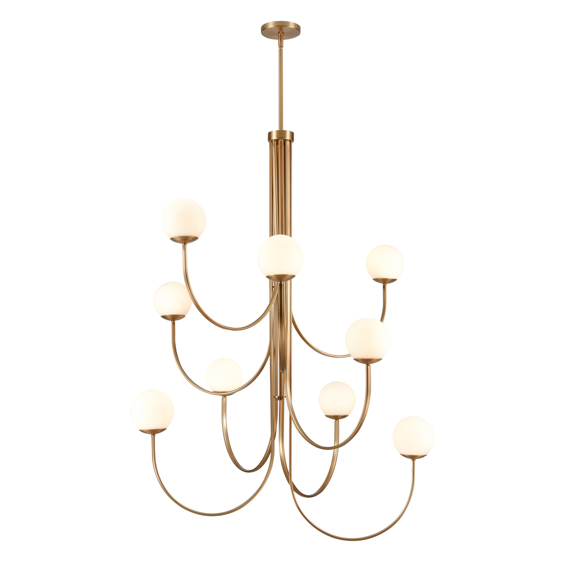 Caroline 44'' Wide 9-Light Chandelier - Brushed Gold