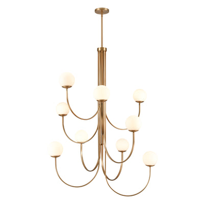 Caroline 44'' Wide 9-Light Chandelier - Brushed Gold