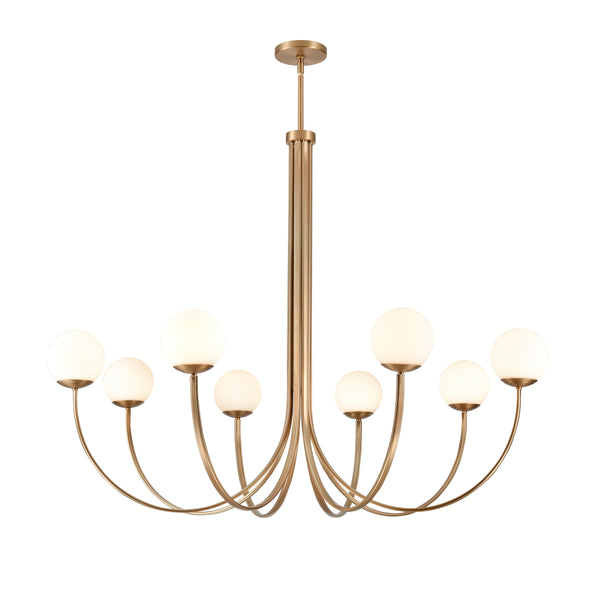 Caroline 54'' Wide 8-Light Chandelier - Brushed Gold