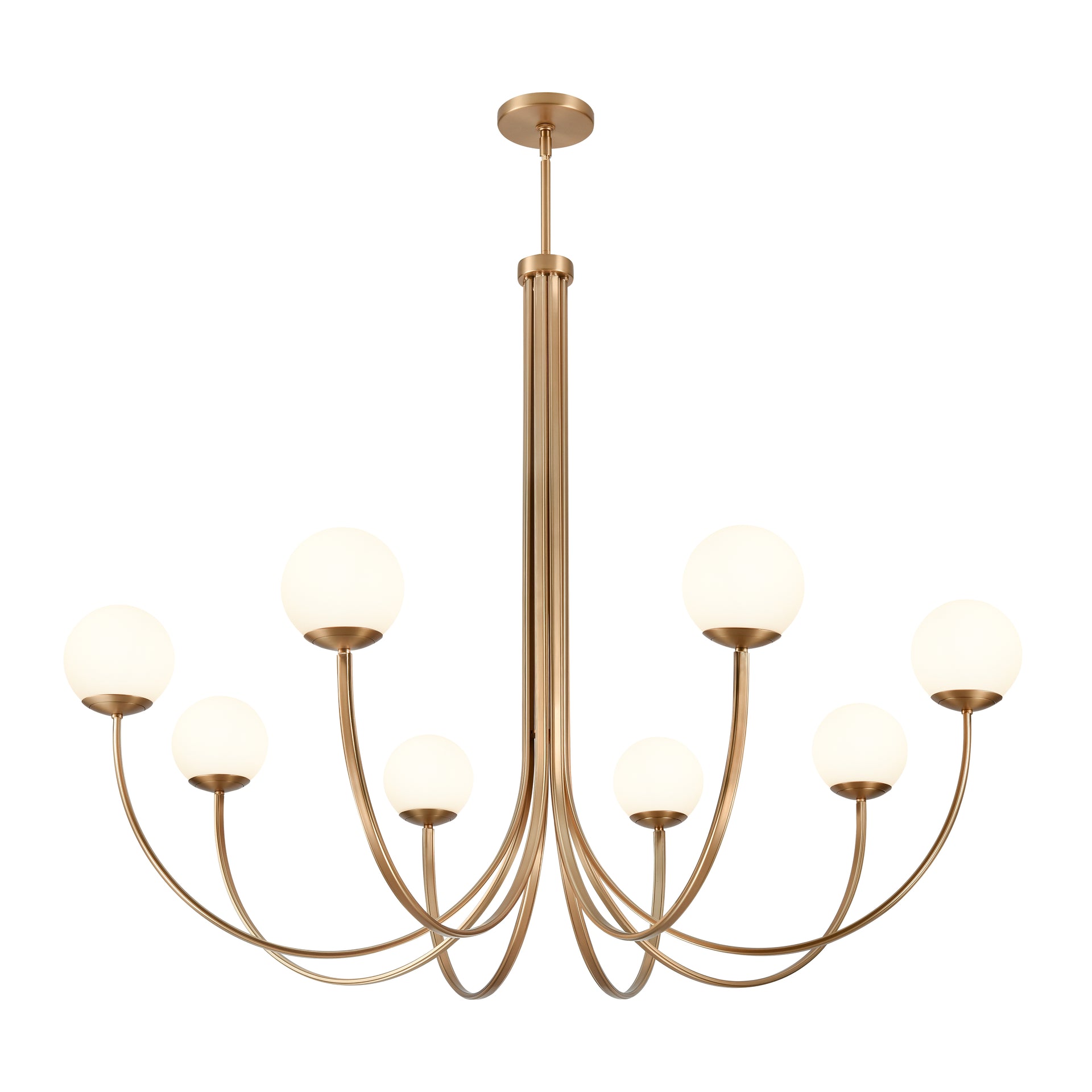 Caroline 54'' Wide 8-Light Chandelier - Brushed Gold
