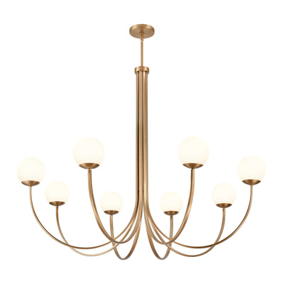 Caroline 54'' Wide 8-Light Chandelier - Brushed Gold