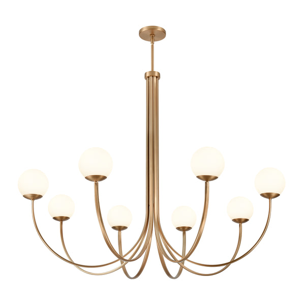 Caroline 54'' Wide 8-Light Chandelier - Brushed Gold