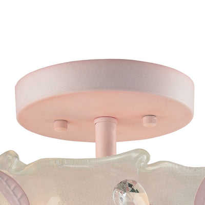 Circeo 17'' Wide 2-Light Semi Flush Mount - Light Pink
