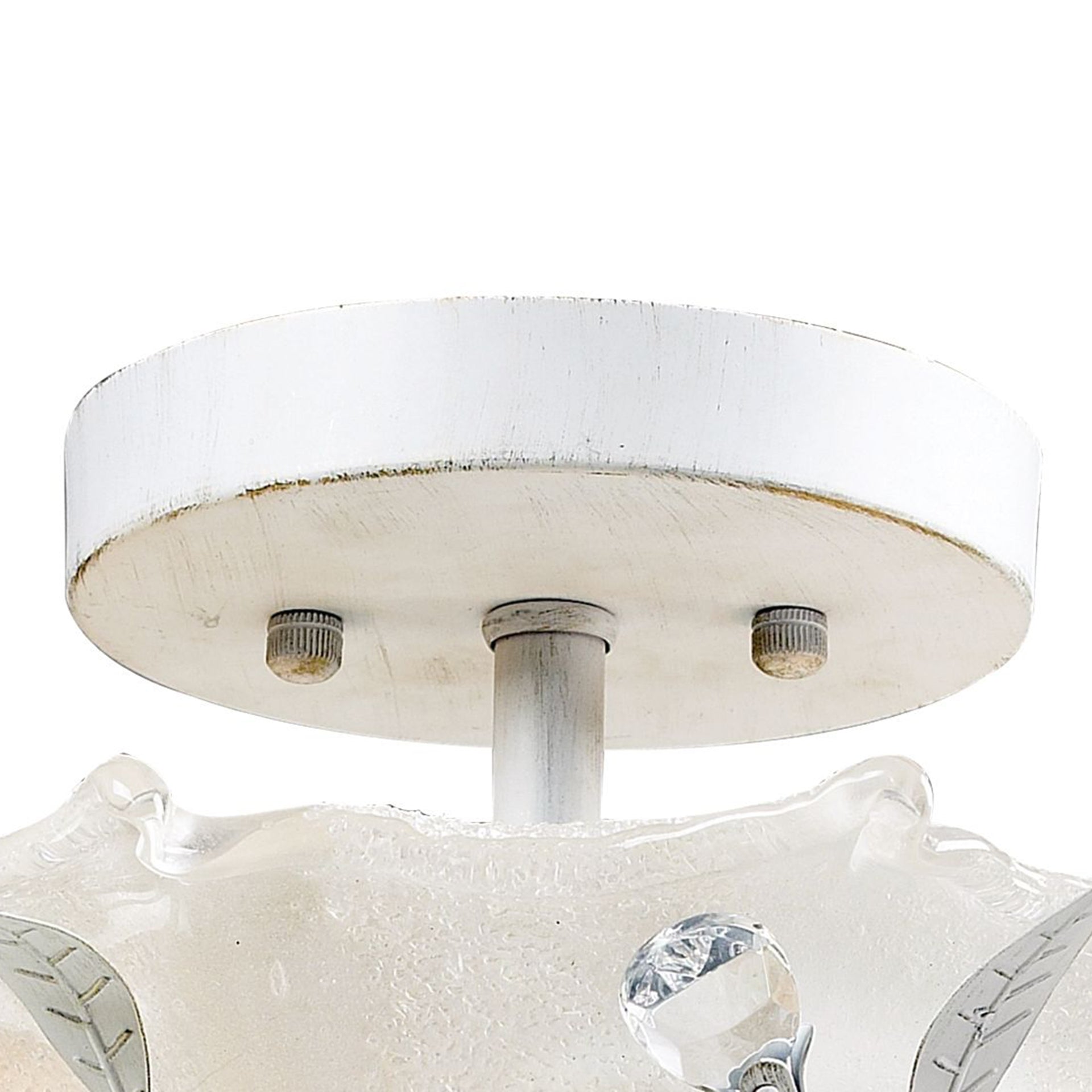 Circeo 17'' Wide 2-Light Semi Flush Mount - Antique White
