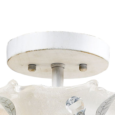 Circeo 17'' Wide 2-Light Semi Flush Mount - Antique White
