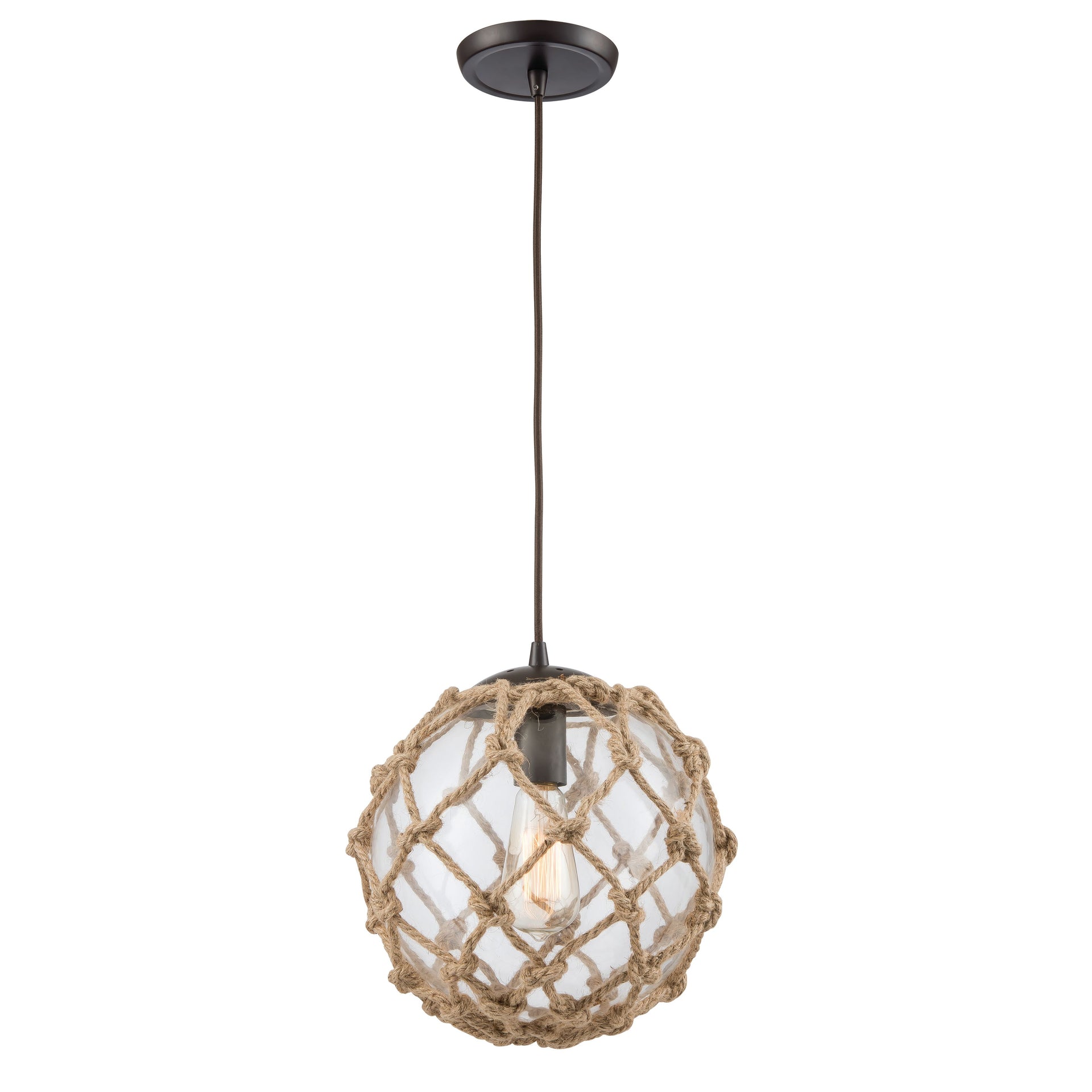 Coastal Inlet 11'' Wide 1-Light Mini Pendant - Oil Rubbed Bronze