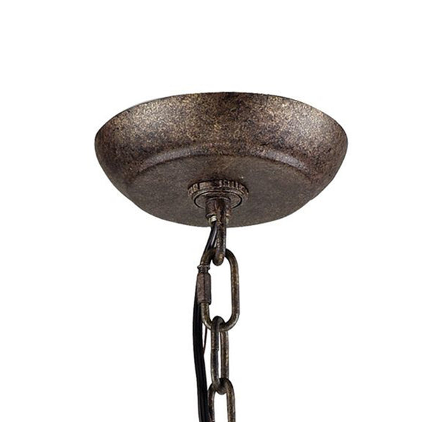 Crislett 31'' Wide 6-Light Chandelier - Sunglow Bronze