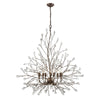 Crislett 40'' Wide 9-Light Chandelier - Sunglow Bronze