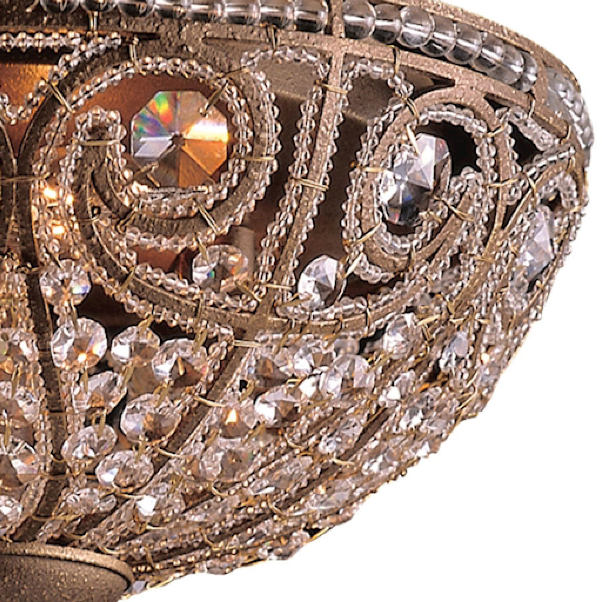 Elizabethan 13'' Wide 3-Light Flush Mount - Dark Bronze