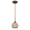 Elizabethan 6'' Wide 1-Light Mini Pendant - Dark Bronze