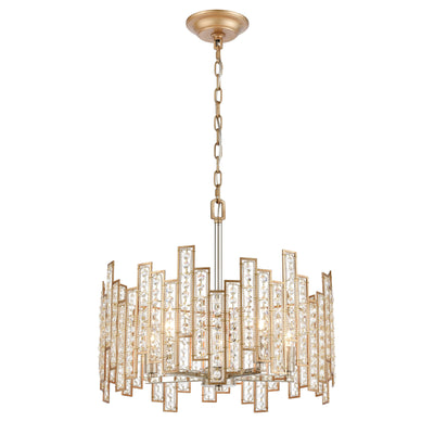 Equilibrium 19'' Wide 5-Light Chandelier - Matte Gold