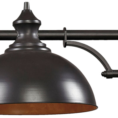 Farmhouse 56'' Wide 3-Light Linear Chandelier - Oiled Bronze