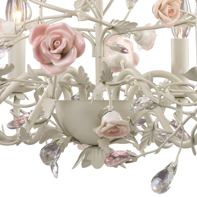 Heritage 22'' Wide 6-Light Chandelier - Cream