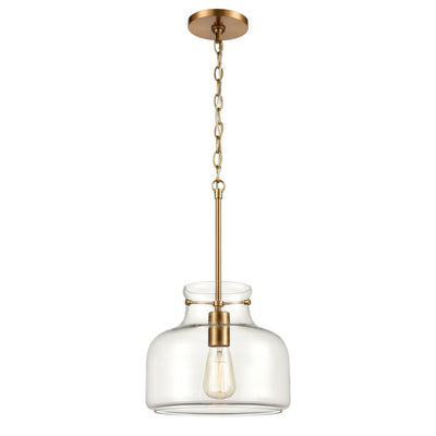 Lola 11'' Wide 1-Light Mini Pendant - Satin Brass