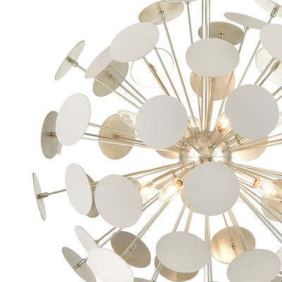 Modish 28'' Wide 8-Light Chandelier - Matte White