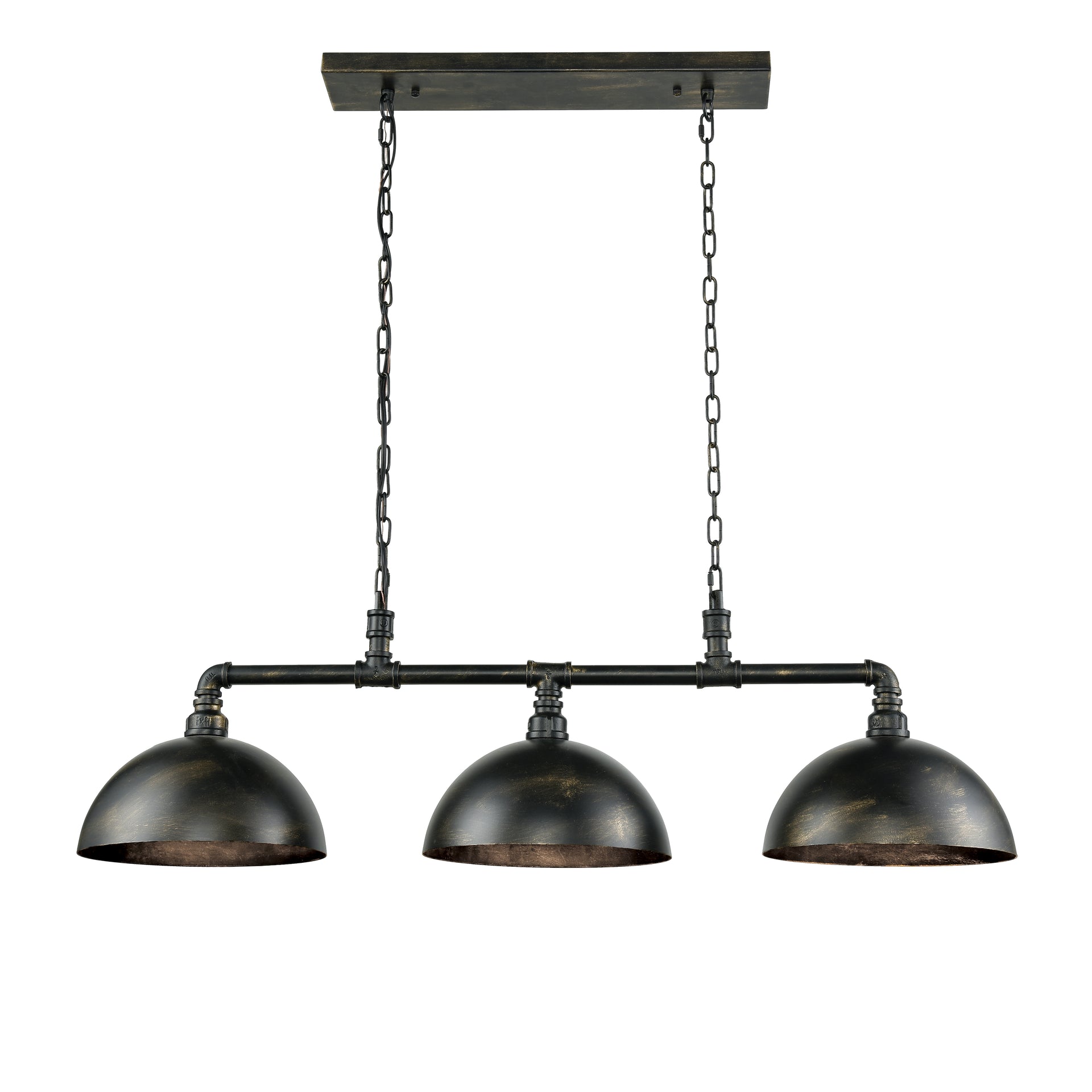 Mulvaney 49'' Wide 3-Light Linear Chandelier - Black