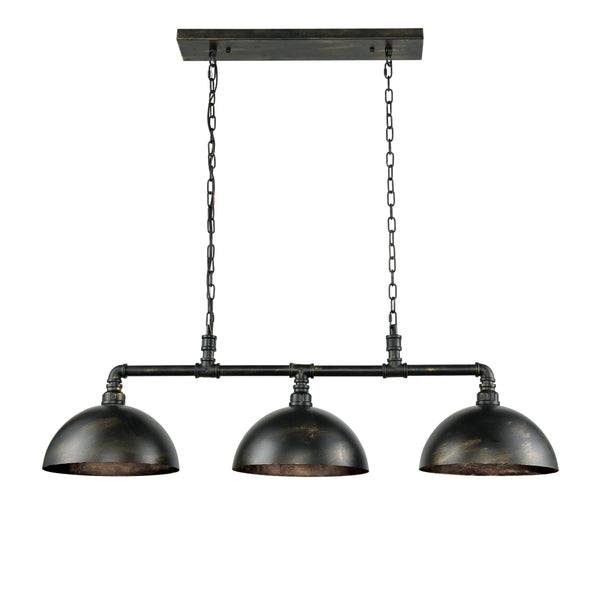 Mulvaney 49'' Wide 3-Light Linear Chandelier - Black