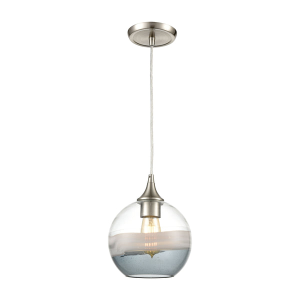 Sutter Creek 8'' Wide 1-Light Mini Pendant - Satin Nickel